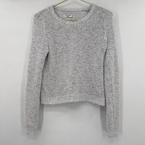 Abercrombie Kids Girls Light Gray Fluffy Sweater